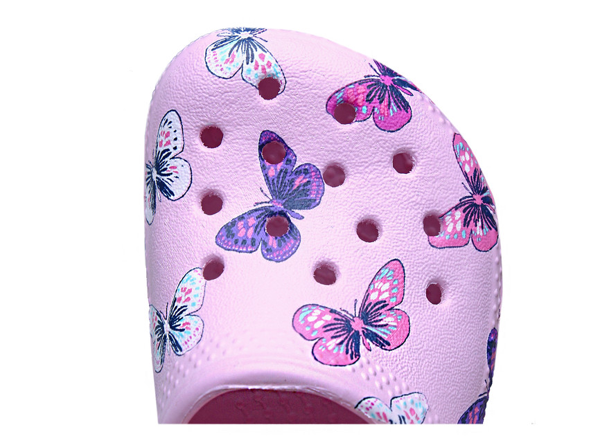 Klapki dziecięce Crocs Classic Butterfly Clog 206414-6GD