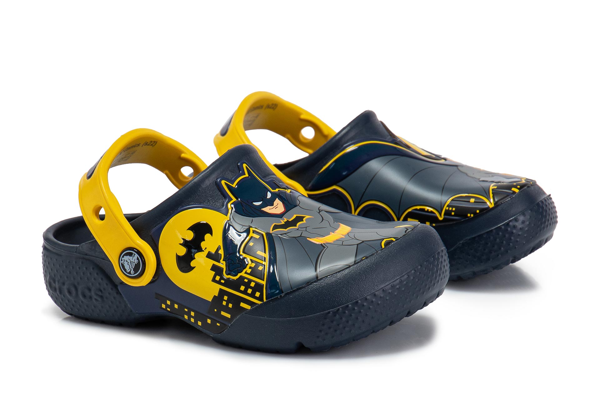 Klapki dziecięce Crocs Batman Patch Clog 207470-410