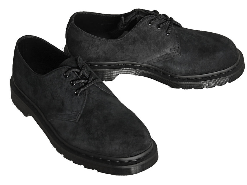 Dr. Martens Black Suede Shoes Soft Buck 1461-25699001