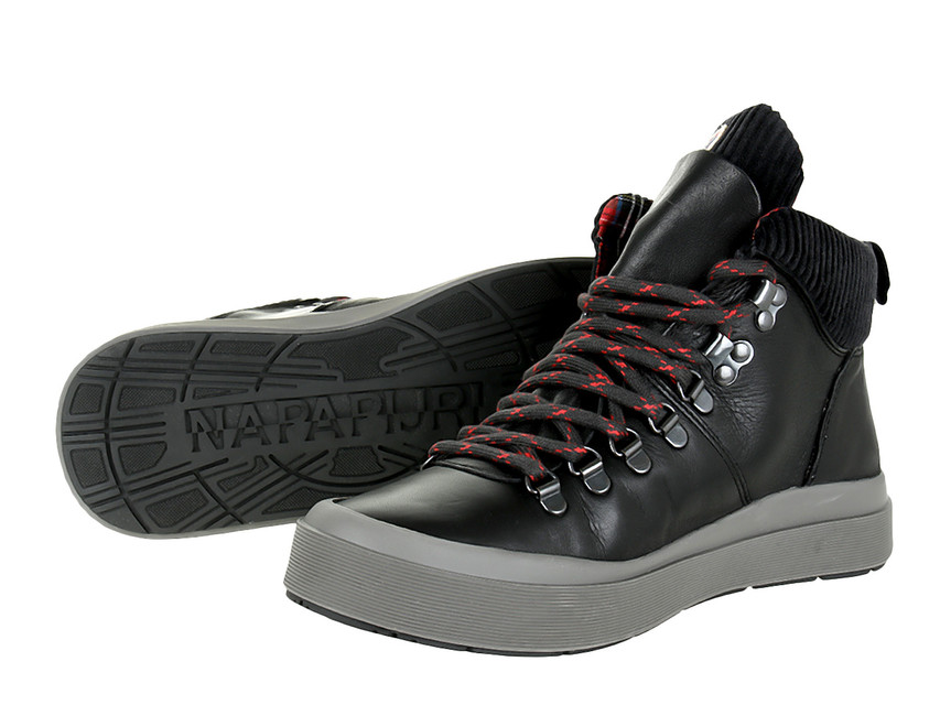Sneakersy męskie Napapijri Mid Black NA4DZI-041