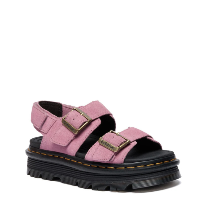 Sandały Dr. Martens Zebzag Dusty Rose Suede