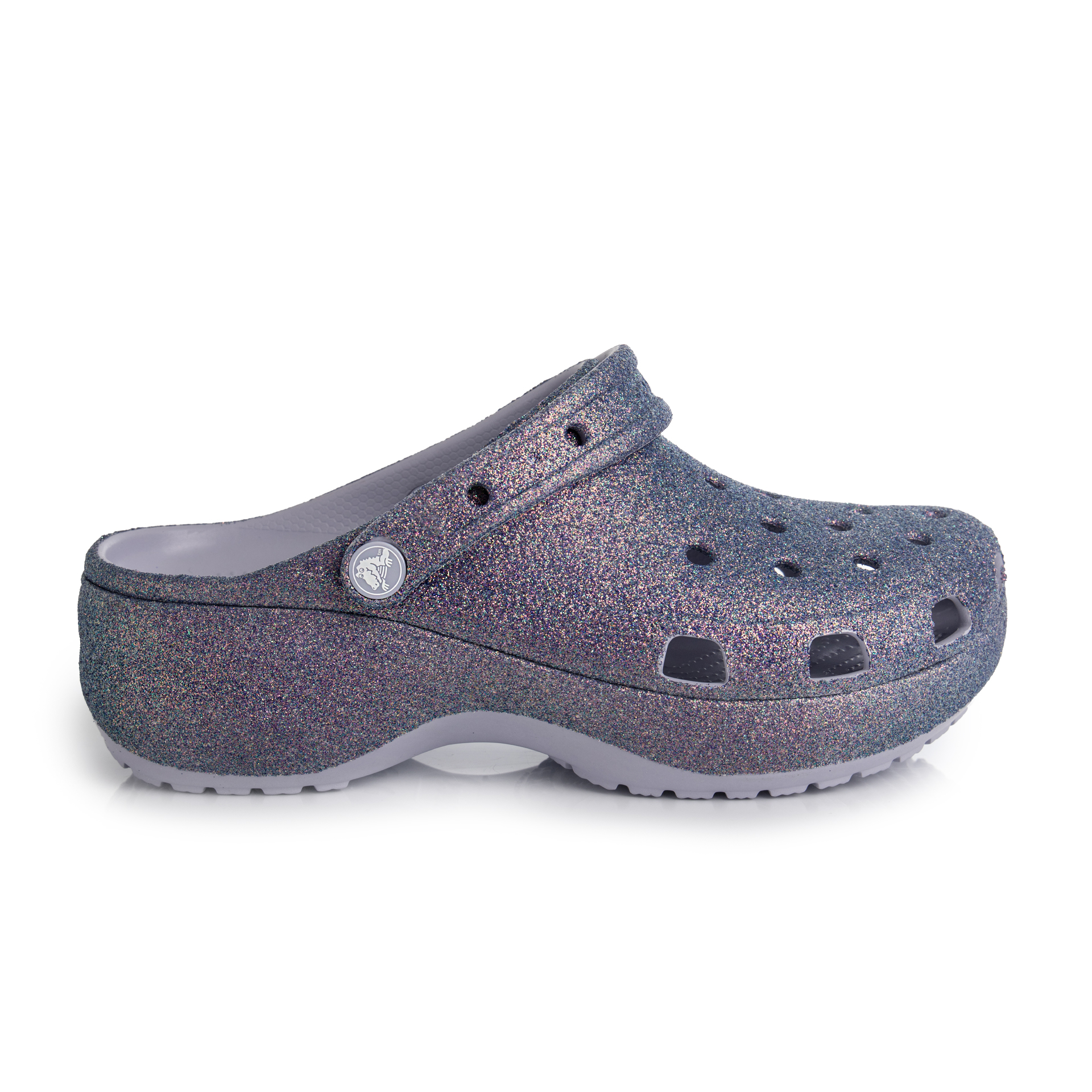 Klapki Crocs Platform Glitter Clog 