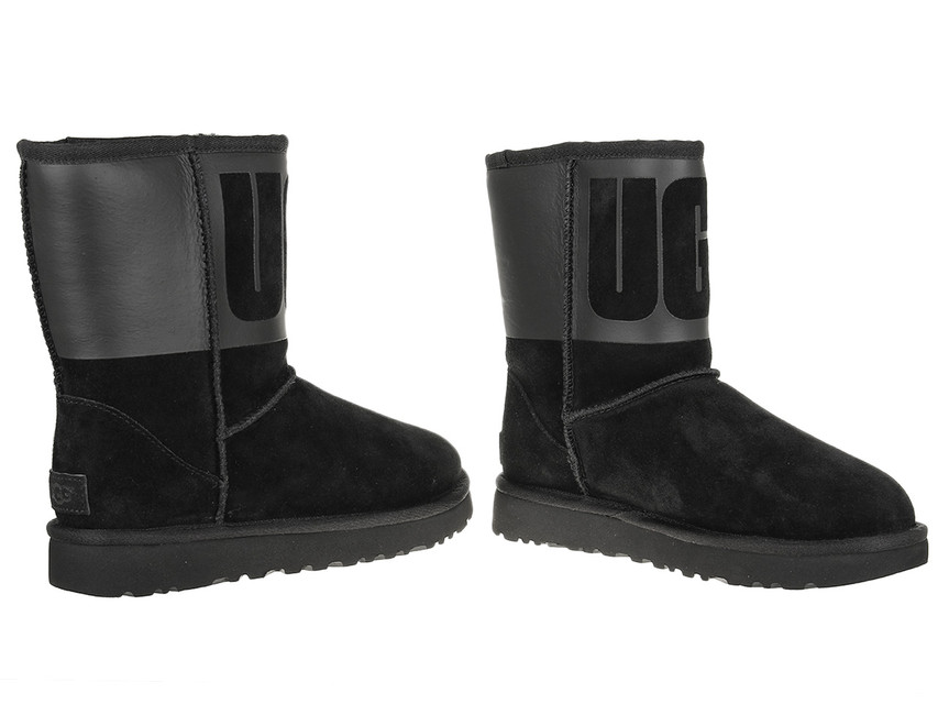 Buty UGG Classic Short Rubber 1096473-BLK