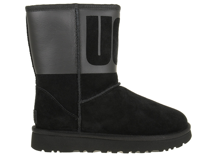 Buty UGG Classic Short Rubber 1096473-BLK