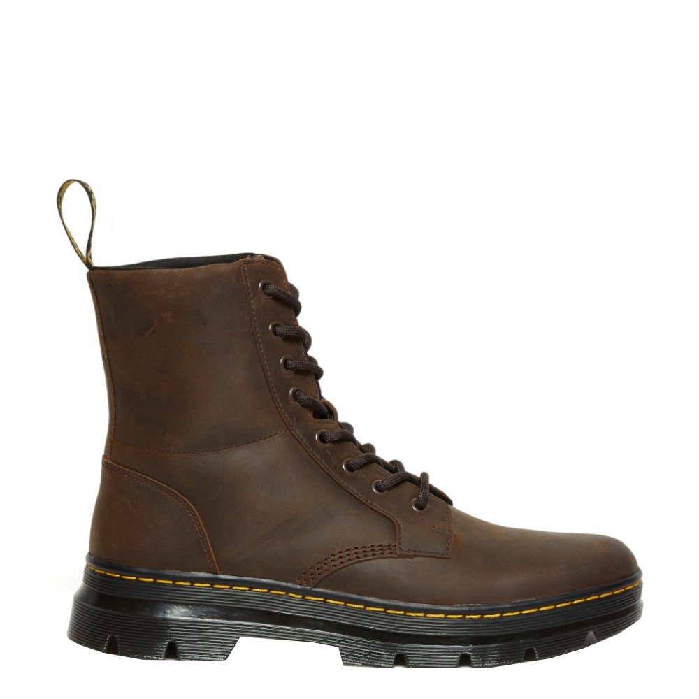Buty Dr. Martens Combs Leather Dark Brown Crazy Horse
