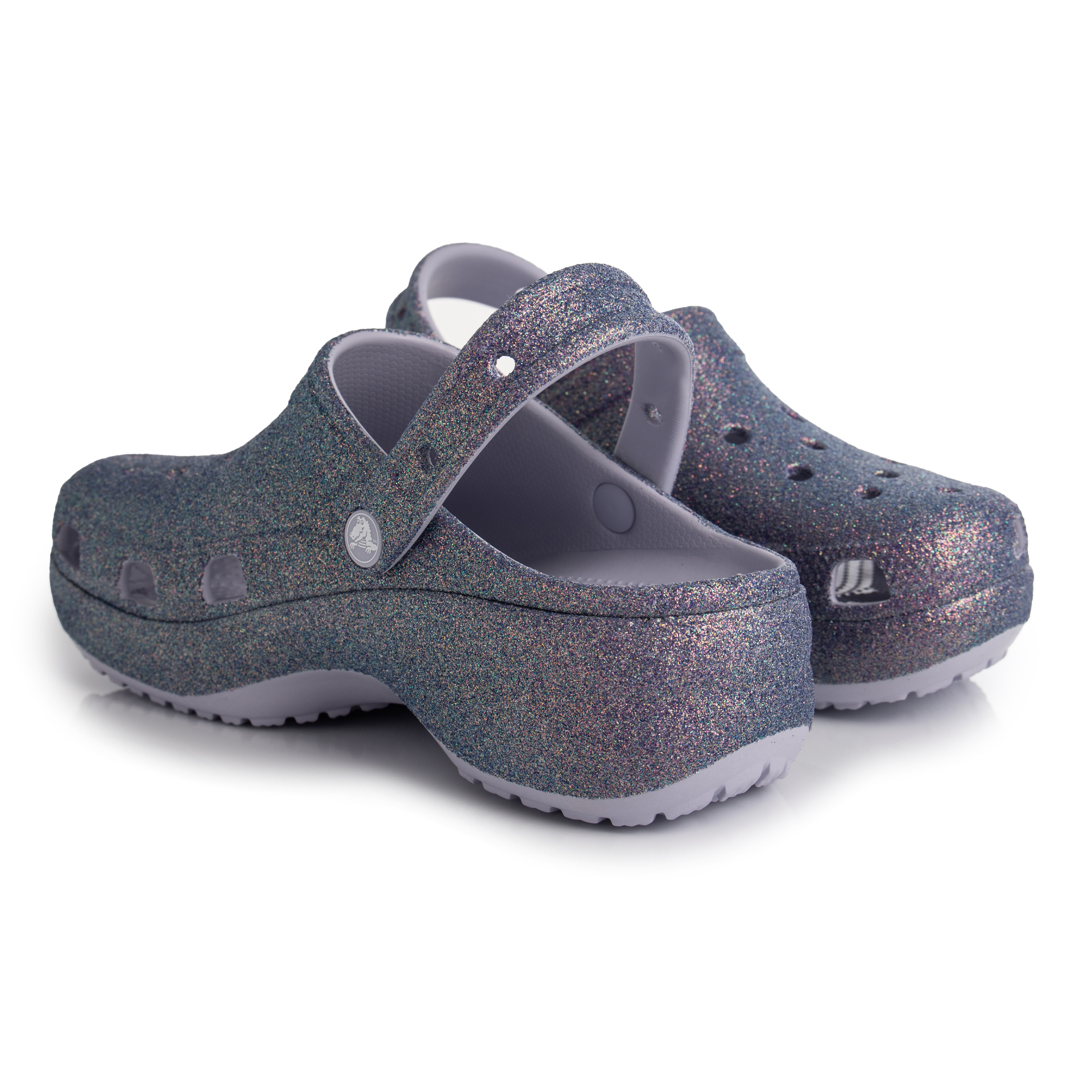 Klapki Crocs Platform Glitter Clog 