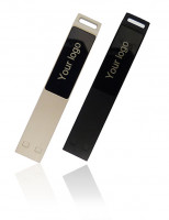 ILLUMINA LONG, leuchtend (01ILL3) schwarz/schwarz beidseitige Werbeanbringung 2 GB USB 3.0 (ab 16GB) blau