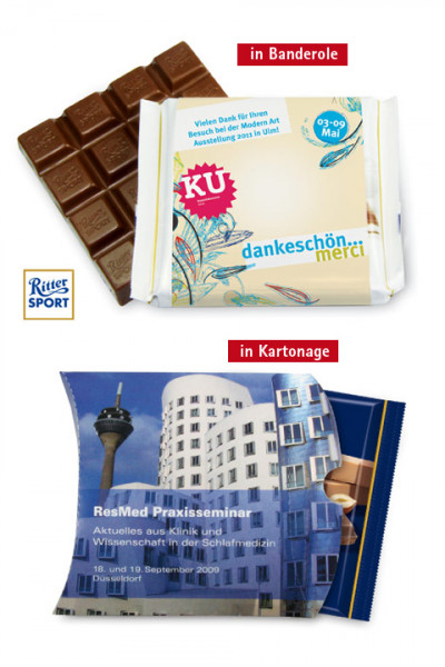 Ritter SPORT Schokoladentafel 100g | A263-100g