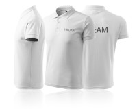 Pique Polo mit Firmenlogo bestickt