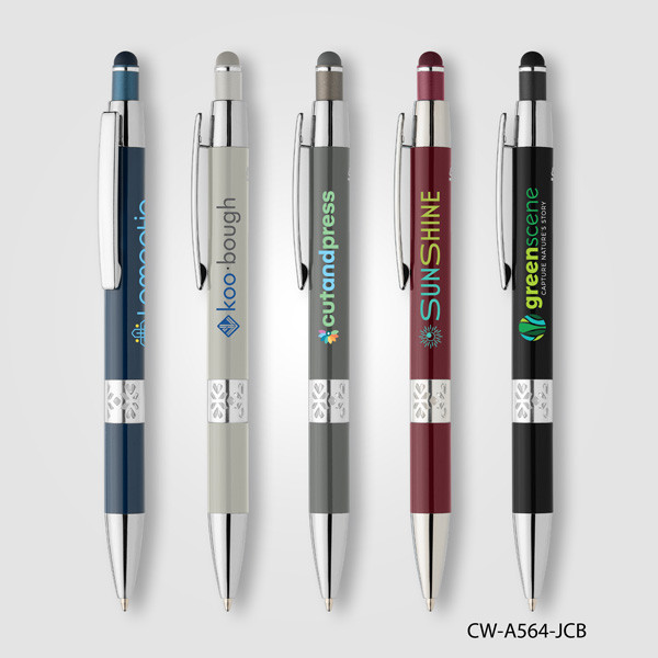 Touchpen-Kugelschreiber Adorn (A564-JCB)