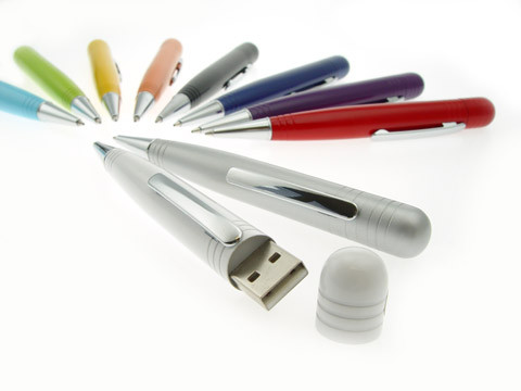 5er Paket USB-Pens, Mix 1GB und 2GB