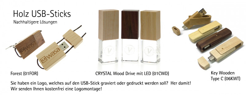 Holz-USB-Sticks