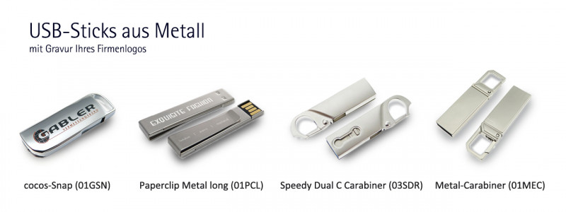 USB-Sticks aus Metall