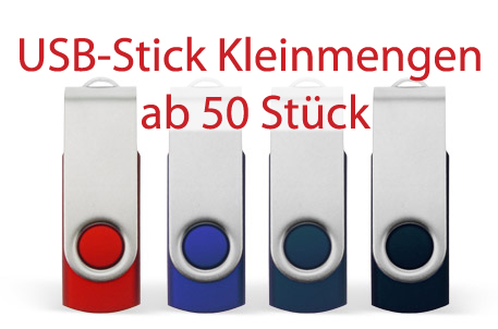 USB-Sticks bedrucken ▷ Kleinauflagen ▷ kleine Mengen