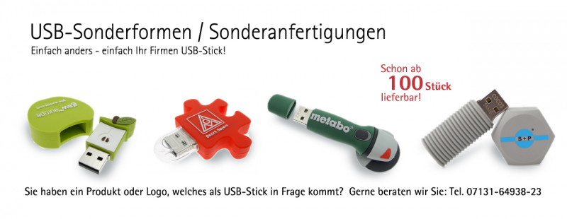USB-Stick Sonderanfertigungen