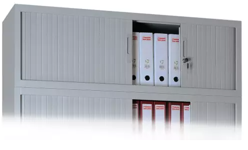 Aufsatzschrank mit Rollladen - 1 Fach - 450x1600x450 mm (HxBxT)
