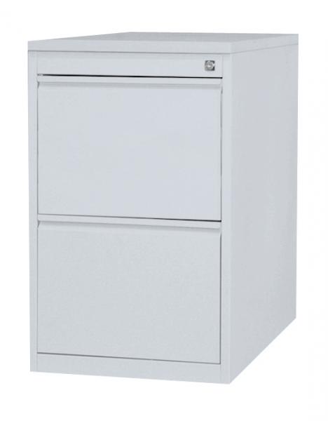 Standcontainer mit Hängeregistratur - Holzdekortop - 2 Schubladen - 750x460x790 mm (HxBxT)