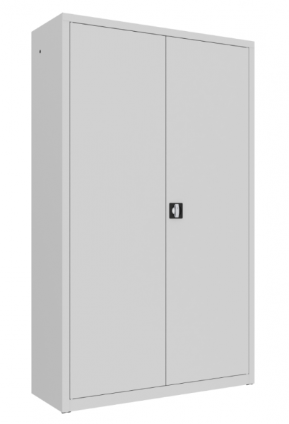 Büroschrank m. Flügeltüren - Fach m. Kleiderstange, Hutablage - 4 Fächer - 1990x1200x435 mm (HxBxT))