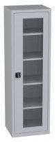 Büroschrank mit Plexiglastüren - 4 Einlegeböden - 1950x600x600 mm (HxBxT)