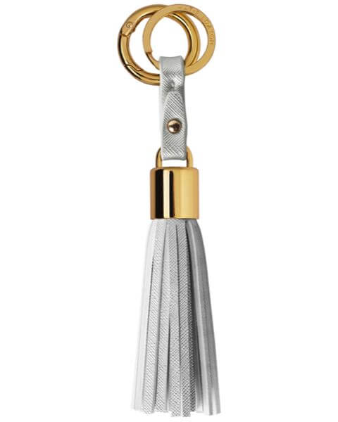 Schlüsselanhänger Tassel Keyring Metallic Silver