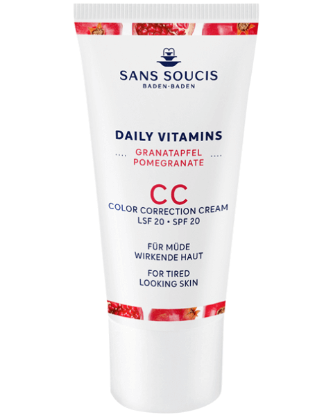 Sans Soucis Daily Vitamins Granatapfel CC Cream für müde wirkende Haut LSF 20