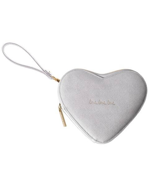 Kleine Taschen Love Heart Pouch Silver