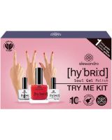 Alessandro Hybrid Gel Polish Try Me Set - Classic Red