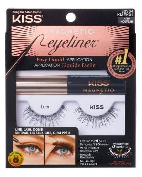 KISS Falsche Wimpern Magnetic Eyeliner/Eyelash Set 01