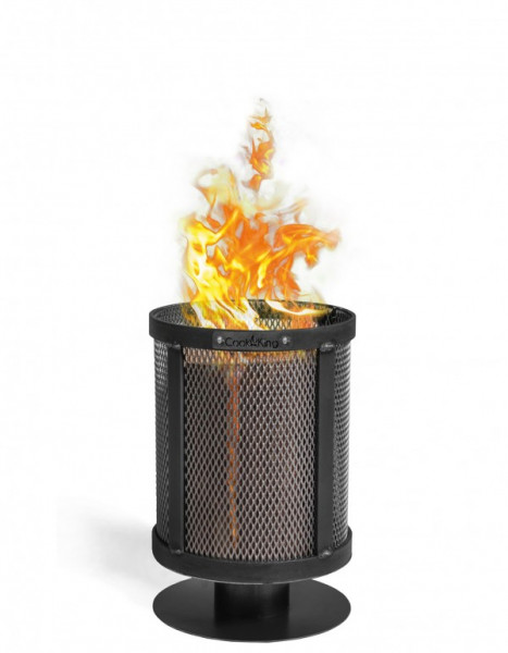 Feuerkorb für Schwedenfeuer „DAKAR“ Feuersäule aus Stahl Gartenfackel als Wärmequelle und Deko