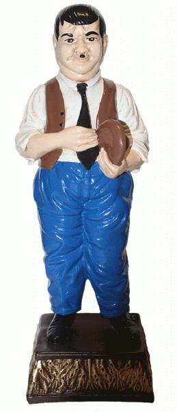 Dekorationsfigur Komiker Dick H 49 cm stehend Deko Figur Oliver Hardy aus Kunstharz