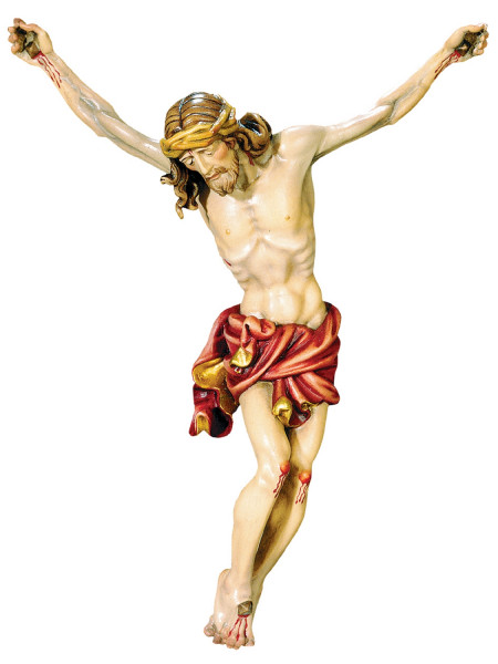 Holzfigur Jesus Christus Figur für Kruzifix/ Kreuz "Raffaello" H 20 cm Statue Ahornholz Holzstatue