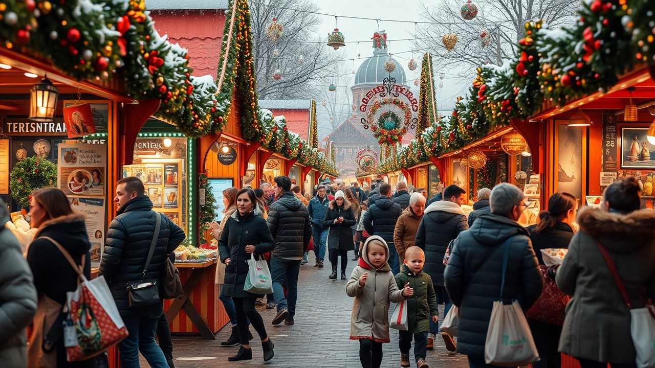 Darstellung von Konsum zu Weihnachten