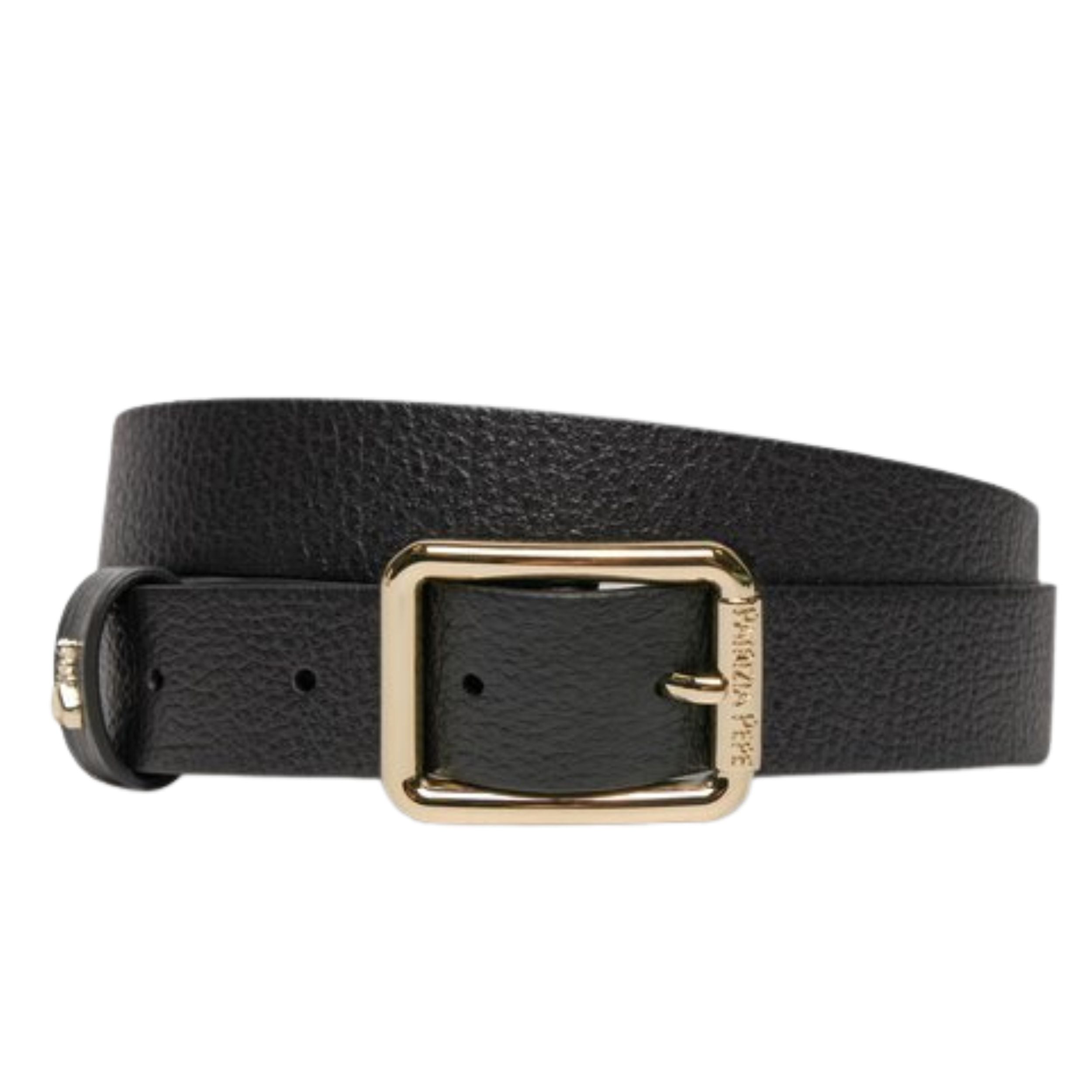 Patrizia Pepe Belt Cw6408-L001 Elegant Women Black Leather