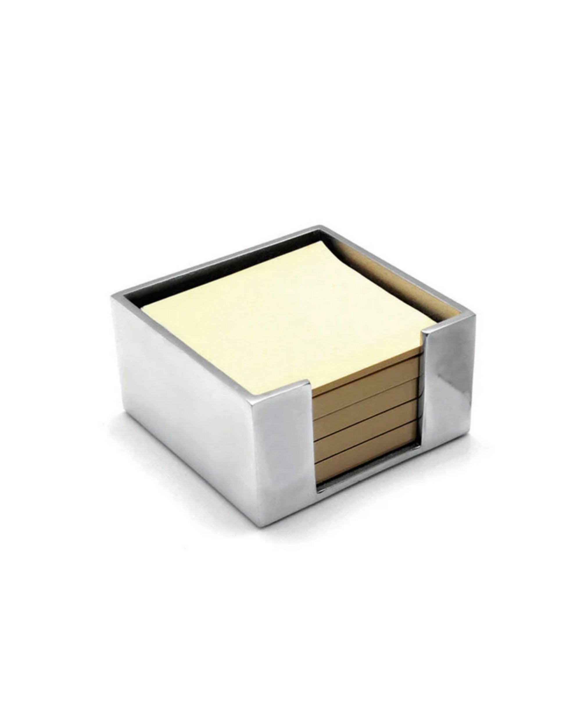 A.G. Spalding & Bros. Unisex Grey Aluminum Notes Paper Holder Block Holder