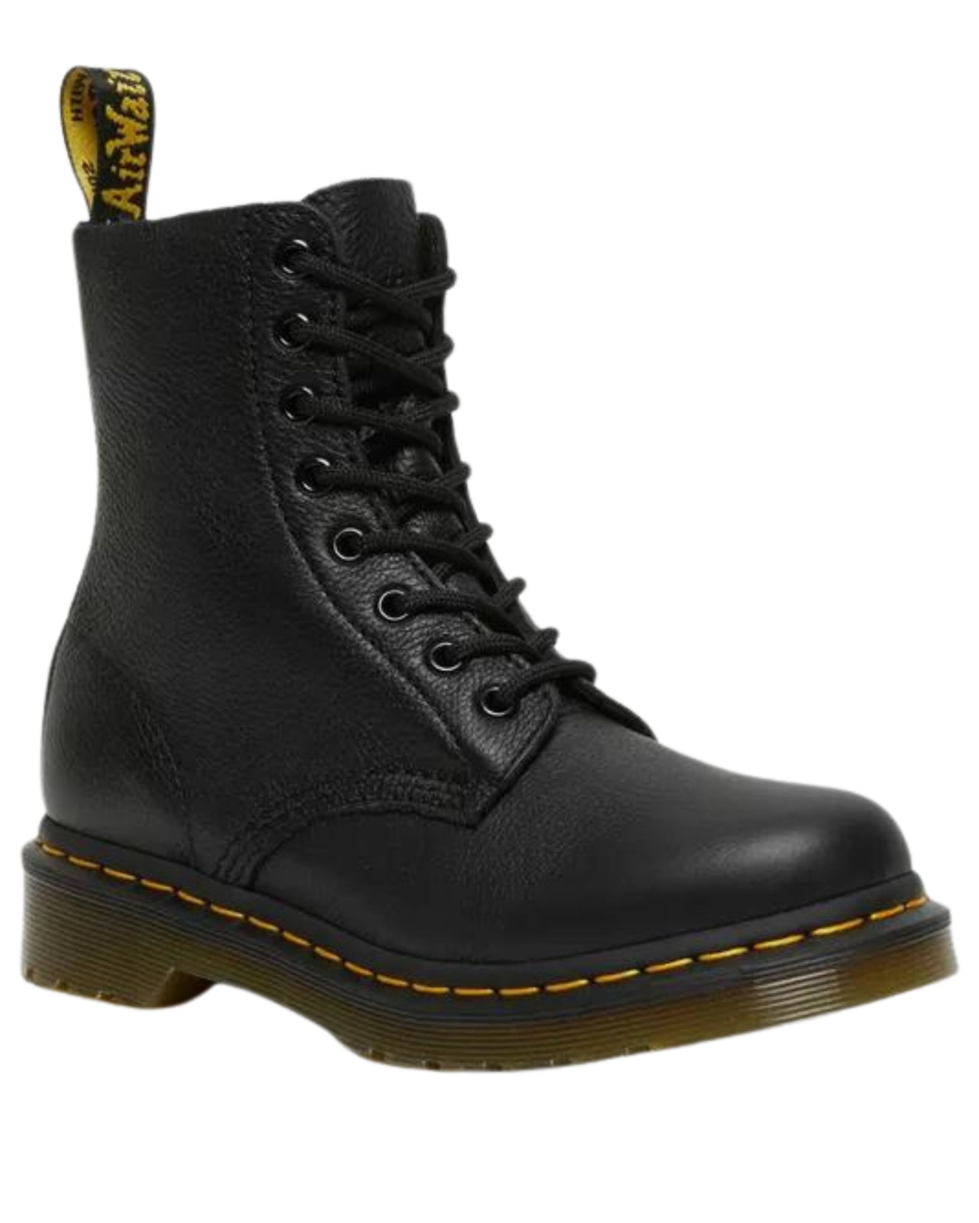 Dr. Martens 1460 Pascal Black Virginia Boots Women’s Black Leather Ankle Boots