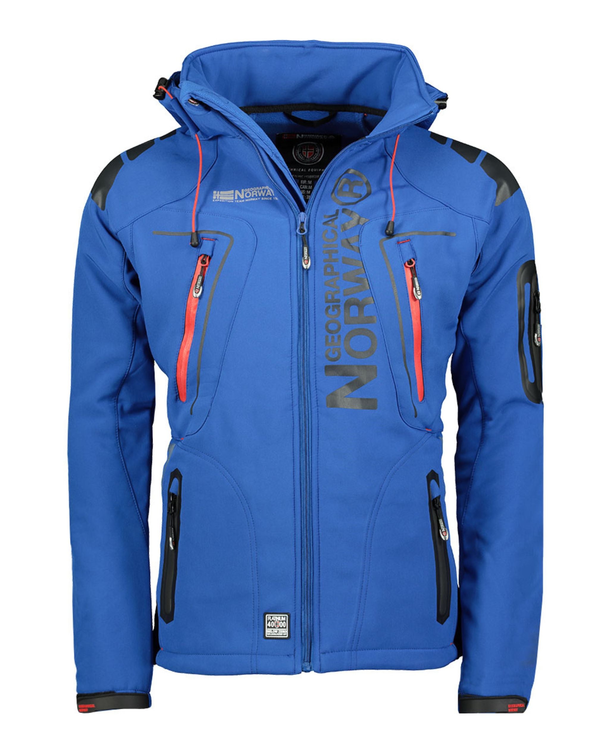 Geographical Norway Mens Windproof Thong Sports Jacket Polyester Blend