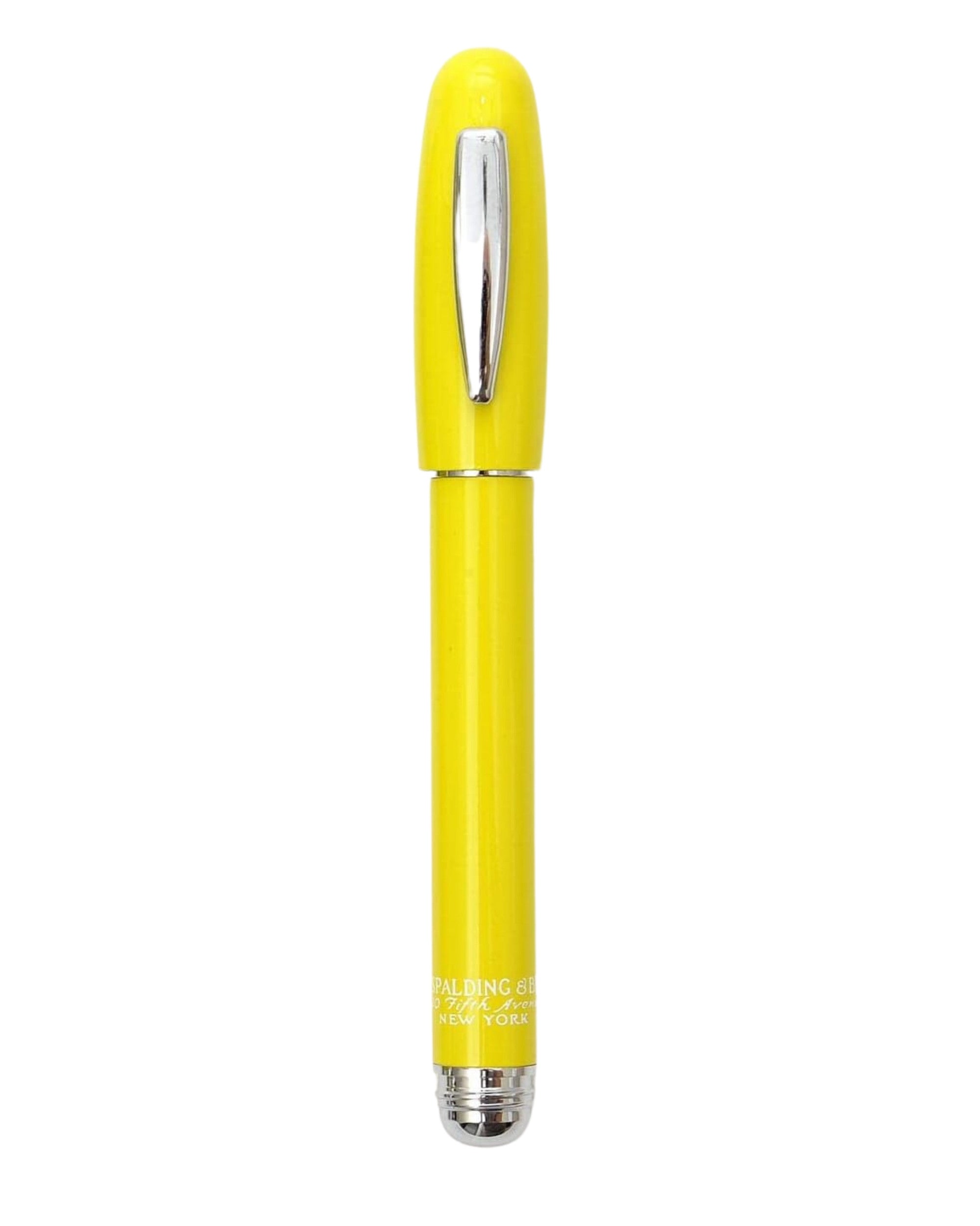 Pen A.G.Spalding&Bros. Short Classic Stilo Collectable Unisex Acrylic Acid Yello