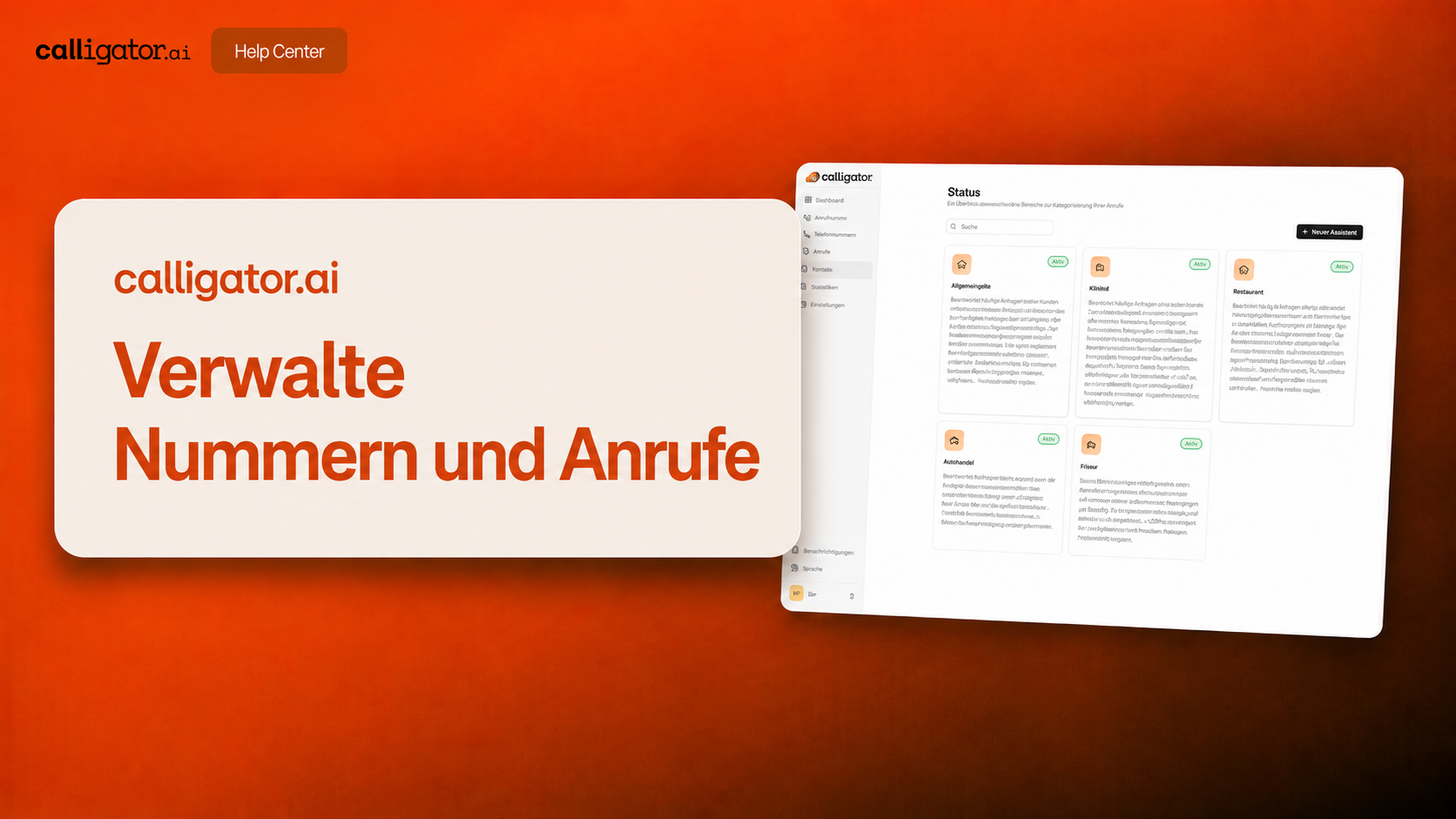 Verwalte Nummern und Anrufe