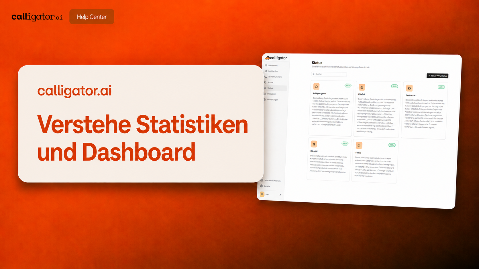 Verstehe Statistiken und Dashboard